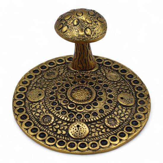 Porte-encens champignon - Effet laiton