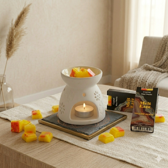 Fondants parfumés MeltEaze 50 g - Éclat doré - Agrumes Frais