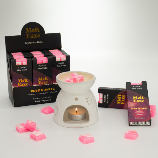 Fondants parfumés MeltEaze 50 g - Amour de quartz rose - Rose