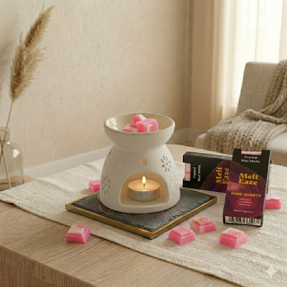 Fondants parfumés MeltEaze 50 g - Amour de quartz rose - Rose