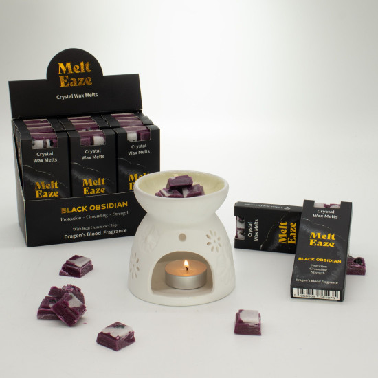 Fondants parfumés MeltEaze 50 g - Bouclier d'obsidienne - Sang de dragon