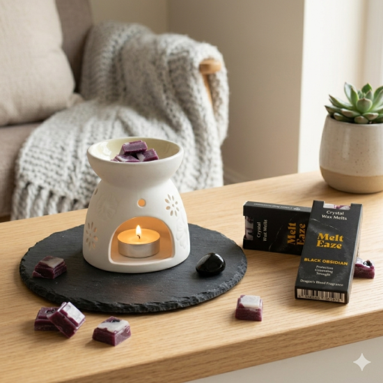 Fondants parfumés MeltEaze 50 g - Bouclier d'obsidienne - Sang de dragon