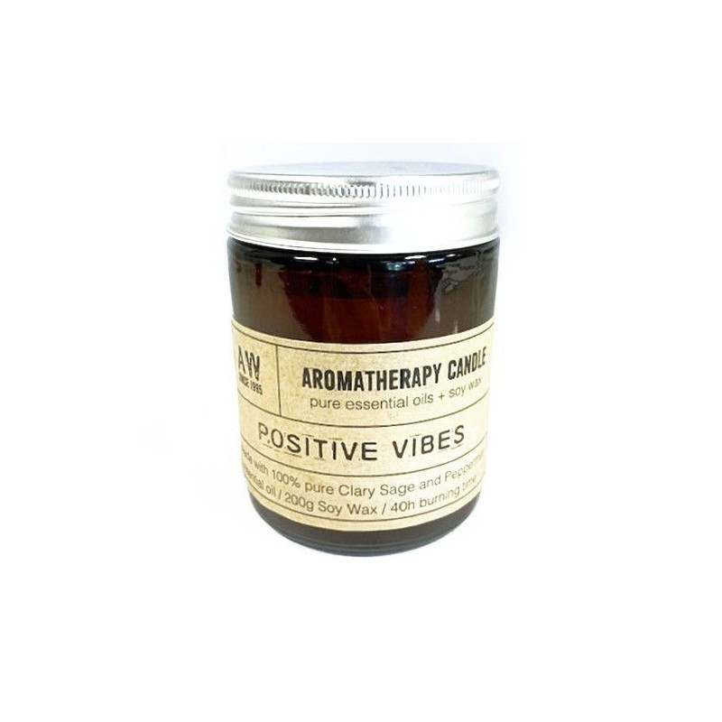 Bougie d'aromathérapie au soja 200 g - Positive Vibes