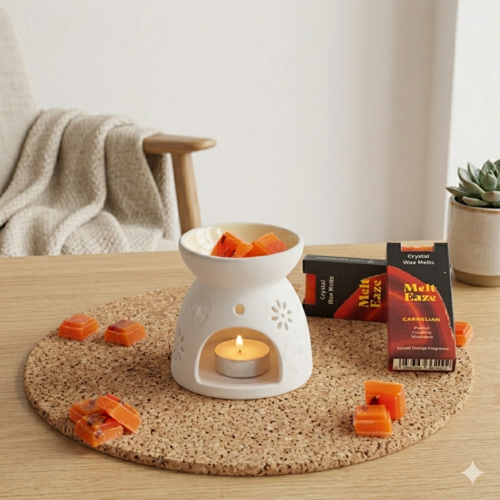 Fondants parfumés MeltEaze 50 g - Feu de cornaline - Orange épicée