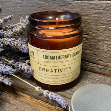 Bougie d'aromathérapie au soja 200 g - Créativité