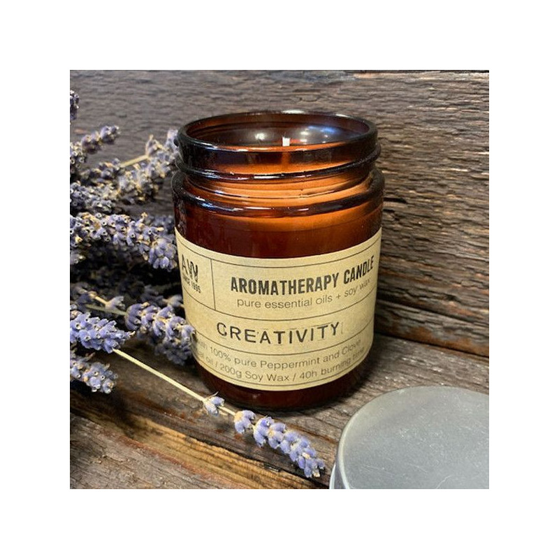 Bougie d'aromathérapie au soja 200 g - Créativité