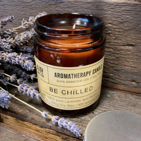 Bougie d'aromathérapie au soja 200 g - Be Chilled