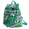 Sac Jacquard - Sac à dos bleu sarcelle