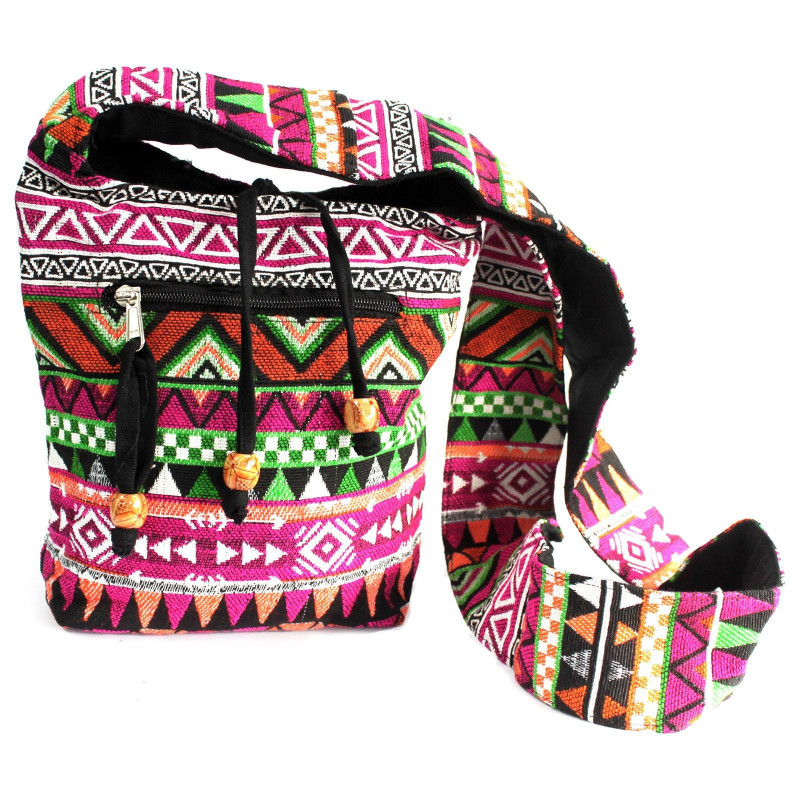 Sac Jacquard - Sac bandoulière rose