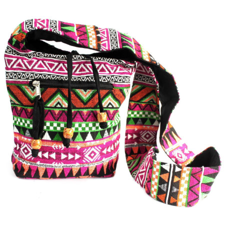 Sac Jacquard - Sac bandoulière rose