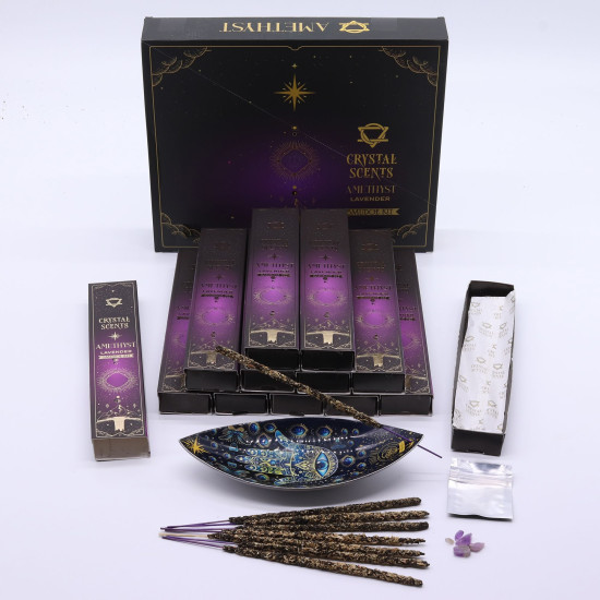 Encens à brûler Amethyst Crystal Scents - Lavande