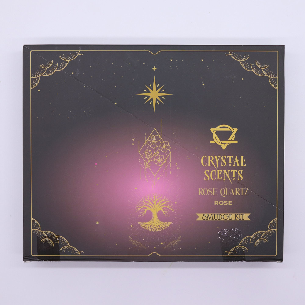 Encens parfumé aux cristaux de quartz rose - Rose