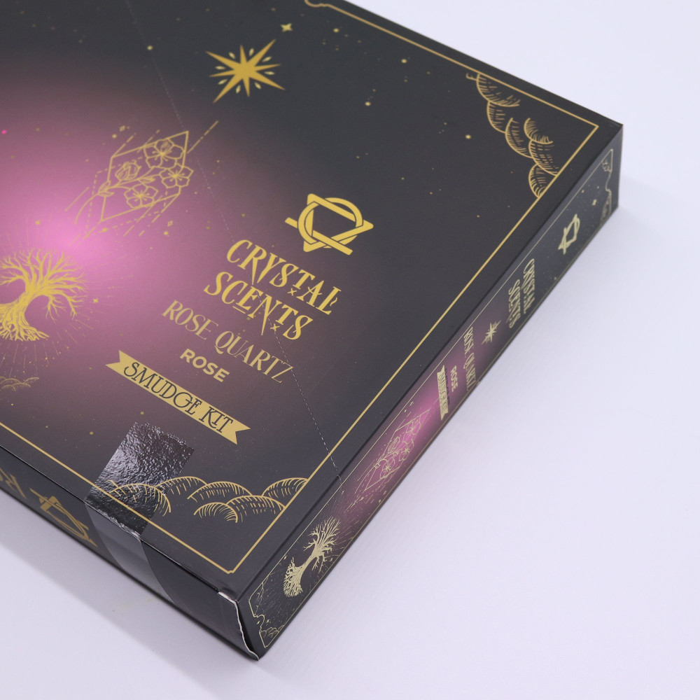 Encens parfumé aux cristaux de quartz rose - Rose