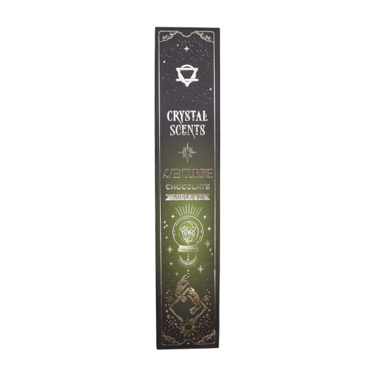 Encens parfumé à l'aventurine cristalline - Chocolat