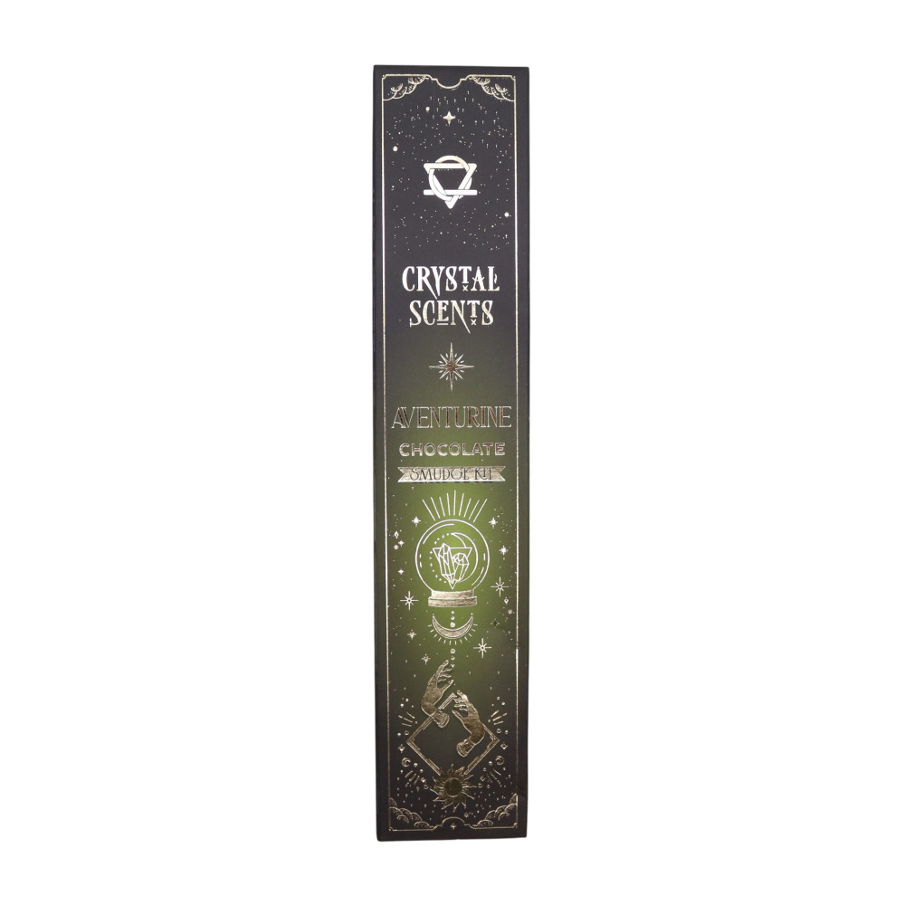 Encens parfumé à l'aventurine cristalline - Chocolat