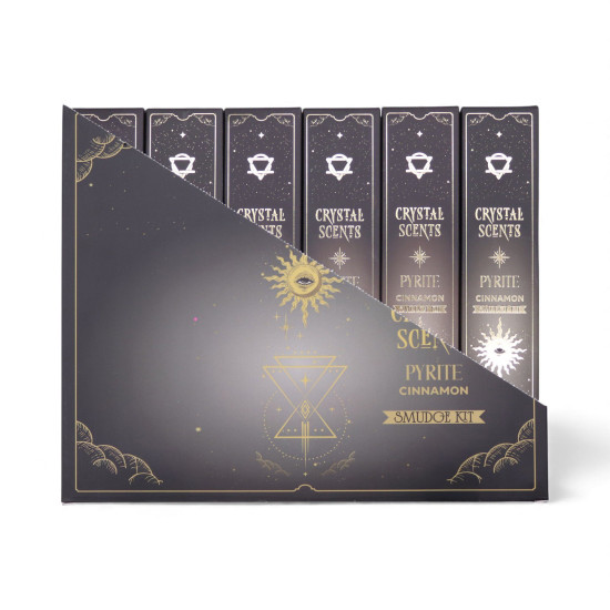 Encens parfumé aux cristaux de pyrite - Cannelle