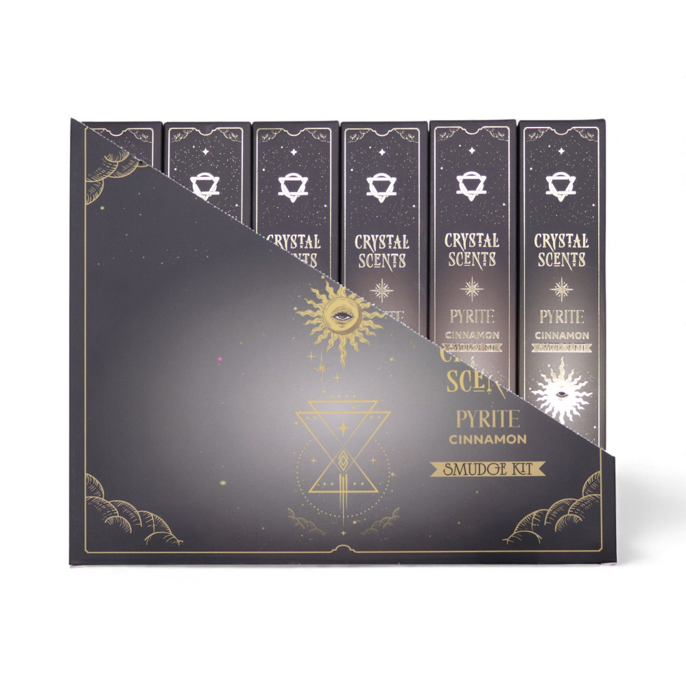 Encens parfumé aux cristaux de pyrite - Cannelle