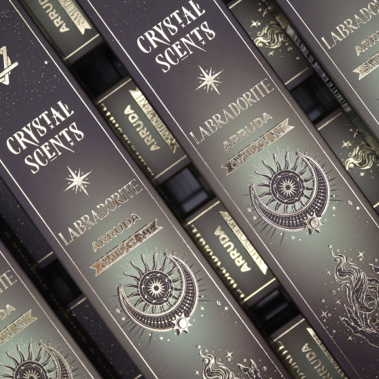 Encens parfumé aux cristaux de labradorite - Arruda