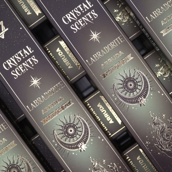 Encens parfumé aux cristaux de labradorite - Arruda