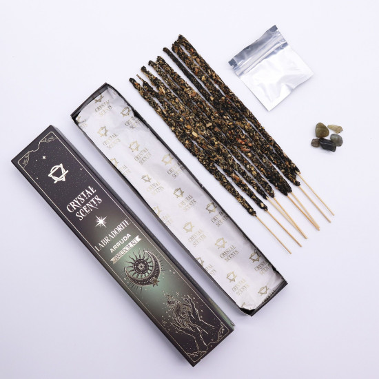Encens parfumé aux cristaux de labradorite - Arruda