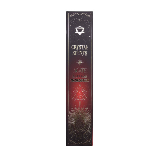 Encens parfumé aux cristaux d'agate rouge - Safran