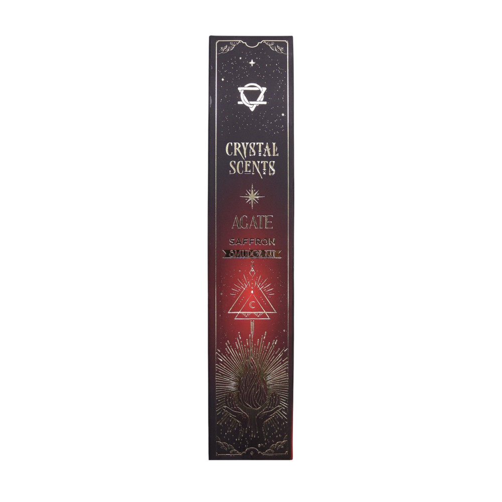 Encens parfumé aux cristaux d'agate rouge - Safran