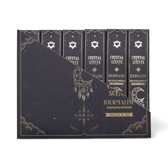Encens parfumé aux cristaux de tourmaline - Santal