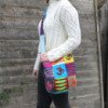 Sac bandoulière ethnique - Sable / Paix