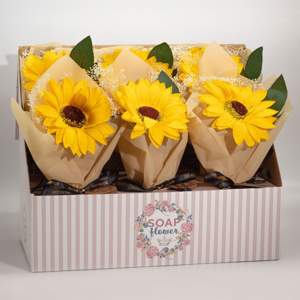 Fleur de savon - Tournesol simple