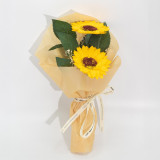 Fleur de savon - Bouquet de deux tournesols
