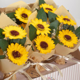 Fleur de savon - Bouquet de deux tournesols
