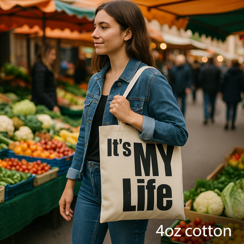 Sac cabas Nomad Sari Iconic Basic - C'est ma vie - Naturel 113 g