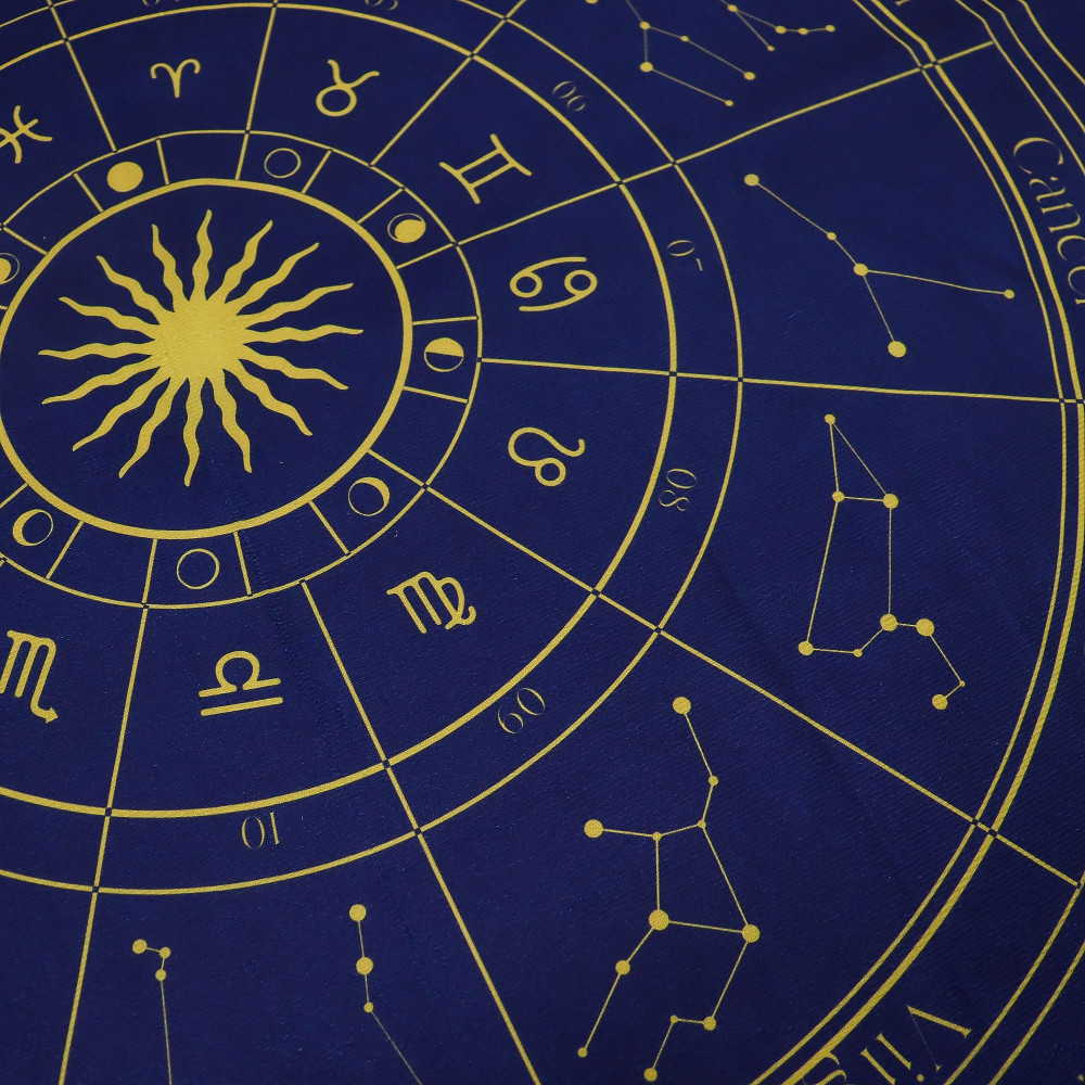 Tapis de lecture de tarot - Zodiaque