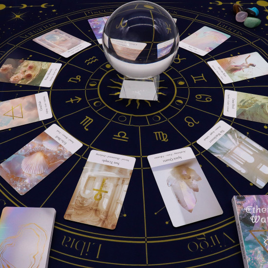Tapis de lecture de tarot - Zodiaque