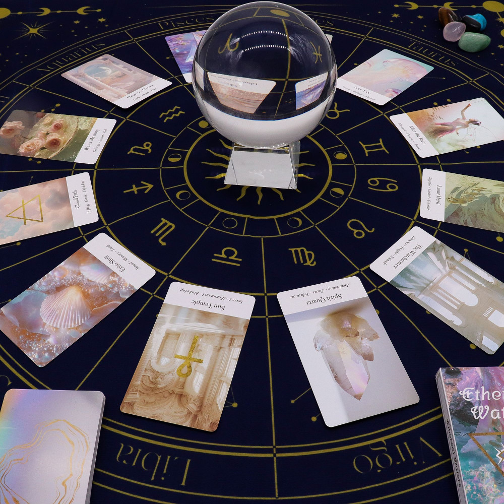 Tapis de lecture de tarot - Zodiaque