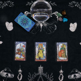 Tapis de lecture de tarot - Sorcière ancienne