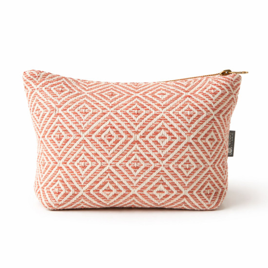 Trousse de toilette Nomad Sari indienne Jacquard - Labyrinthe de corail