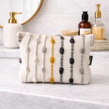 Trousse de toilette Nomad Sari indienne en jacquard - Nœud hippie