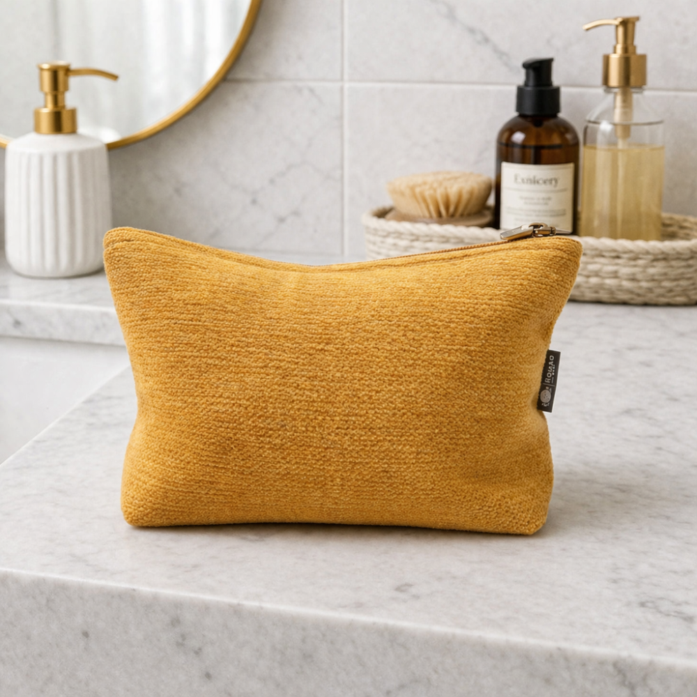 Trousse de toilette Nomad Sari indienne Jacquard - Marigold Loom