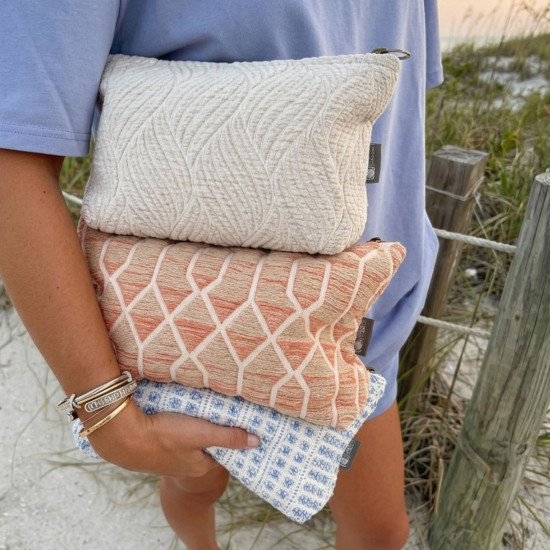 Trousse de toilette Nomad Sari indienne Jacquard - Marigold Loom