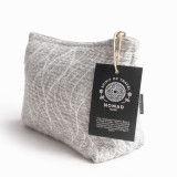 Trousse de toilette Nomad Sari indienne Jacquard - Tissage clair de lune