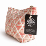 Trousse de toilette Nomad Sari indienne Jacquard - Motif Rose