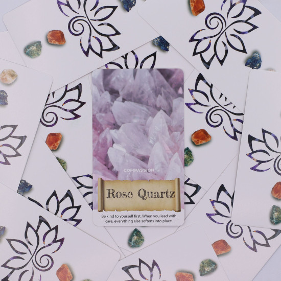 Cartes Oracle Cristaux et Élixirs - Jeu d'Énergie de Guérison