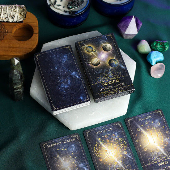 Cartes Oracle de l'Atlas de l'Énergie Céleste - Jeu Spirituel