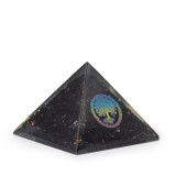Petites pyramides d'organite 5,5 x 4,5 cm - Arbre de Vie - Éclats de tortaline noire