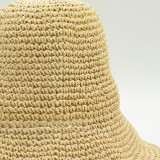 Chapeau de Soleil Floppy en Paille - Beige Naturel