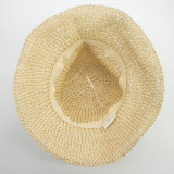 Chapeau de Soleil Floppy en Paille - Beige Naturel