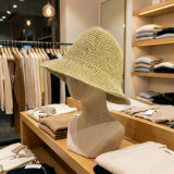 Chapeau de Soleil Floppy en Paille - Beige Naturel