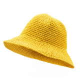 Chapeau de soleil souple en paille Nomad Sari - Jaune