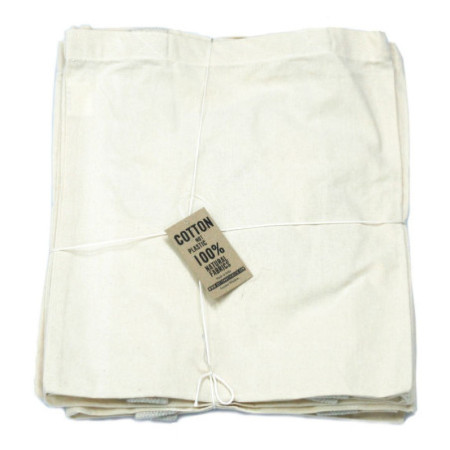 Grand sac en coton naturel 6 oz 38 x 42 cm